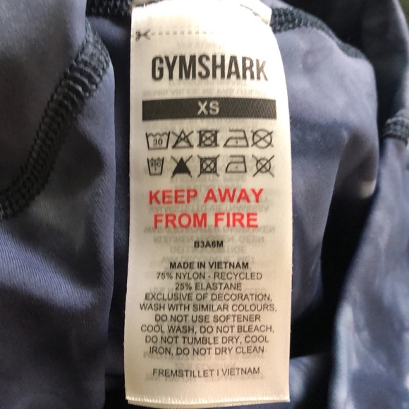 New Gymshark elevate leggings - blue space dye XS - Picture 5 of 5